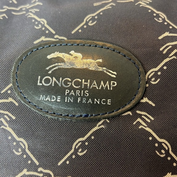 Longchamp Black Fabric Handbag with corner wear GUC - Picture 4 of 16